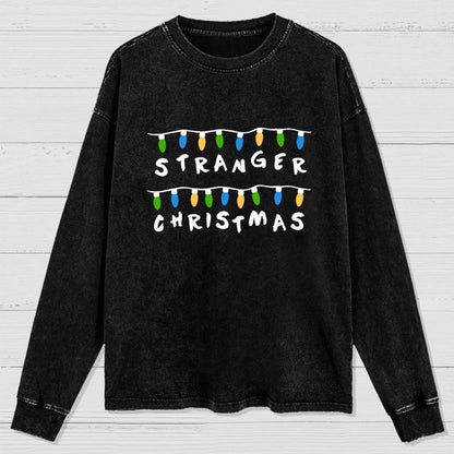 Mysterious Christmas Washed Long Sleeve Tee