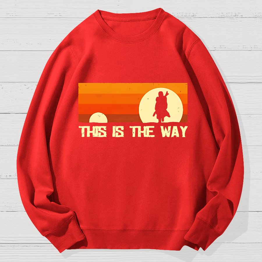 This Is The Way Geek Cotton Sweatshirt