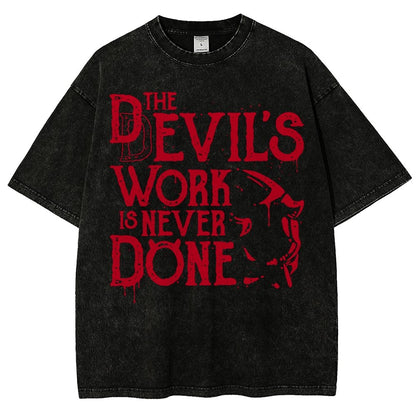 Never Done Vintage Distressed T-shirt