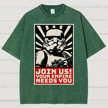 Join Us Your Realm Needs You Vintage Distressed T-shirt