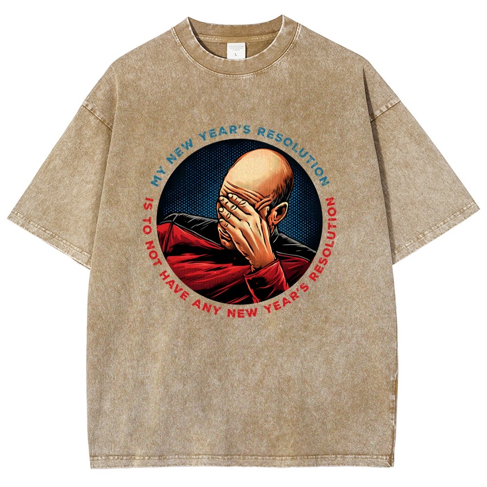 No New Year’s Resolution Vintage Distressed T-shirt