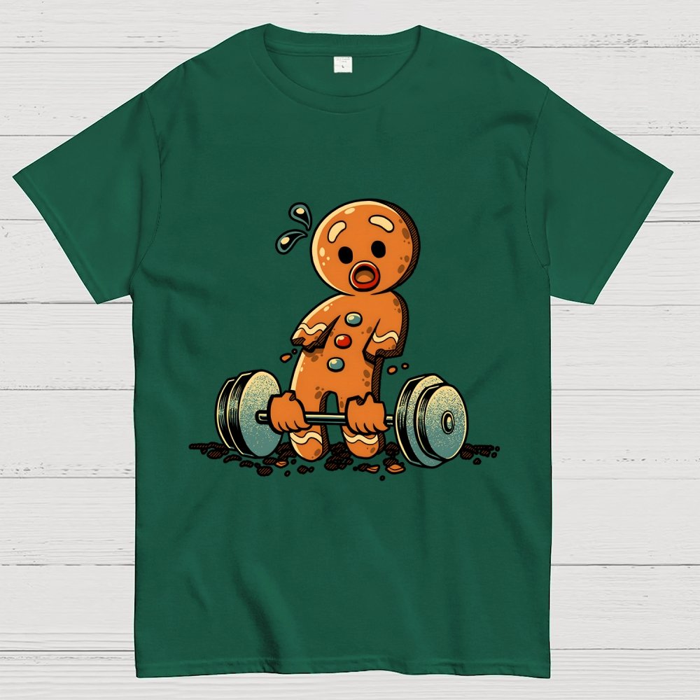 Gingerbread Workout Loosing Arms Geek T-Shirt