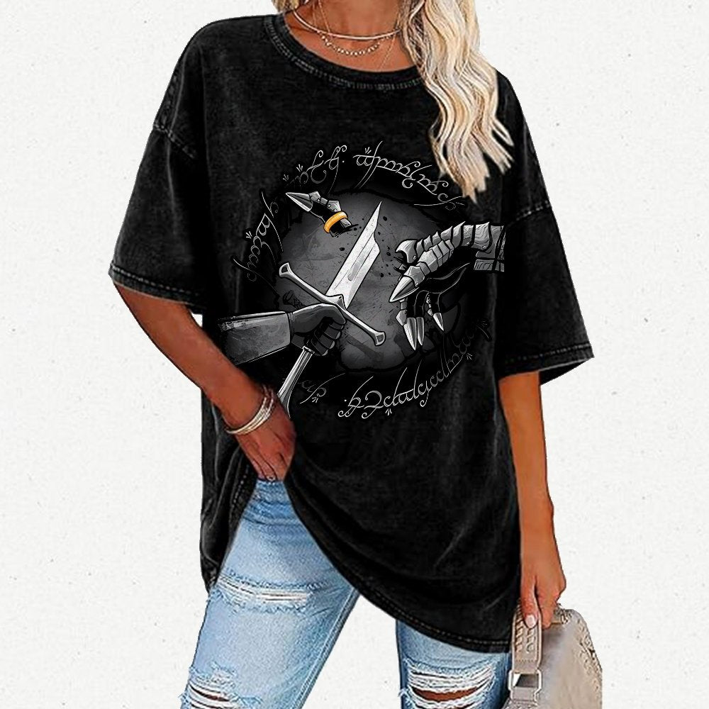 Cut Ring Vintage Distressed T-shirt