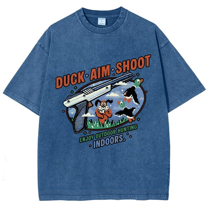 Duck Aim Shoot Vintage Distressed T-shirt