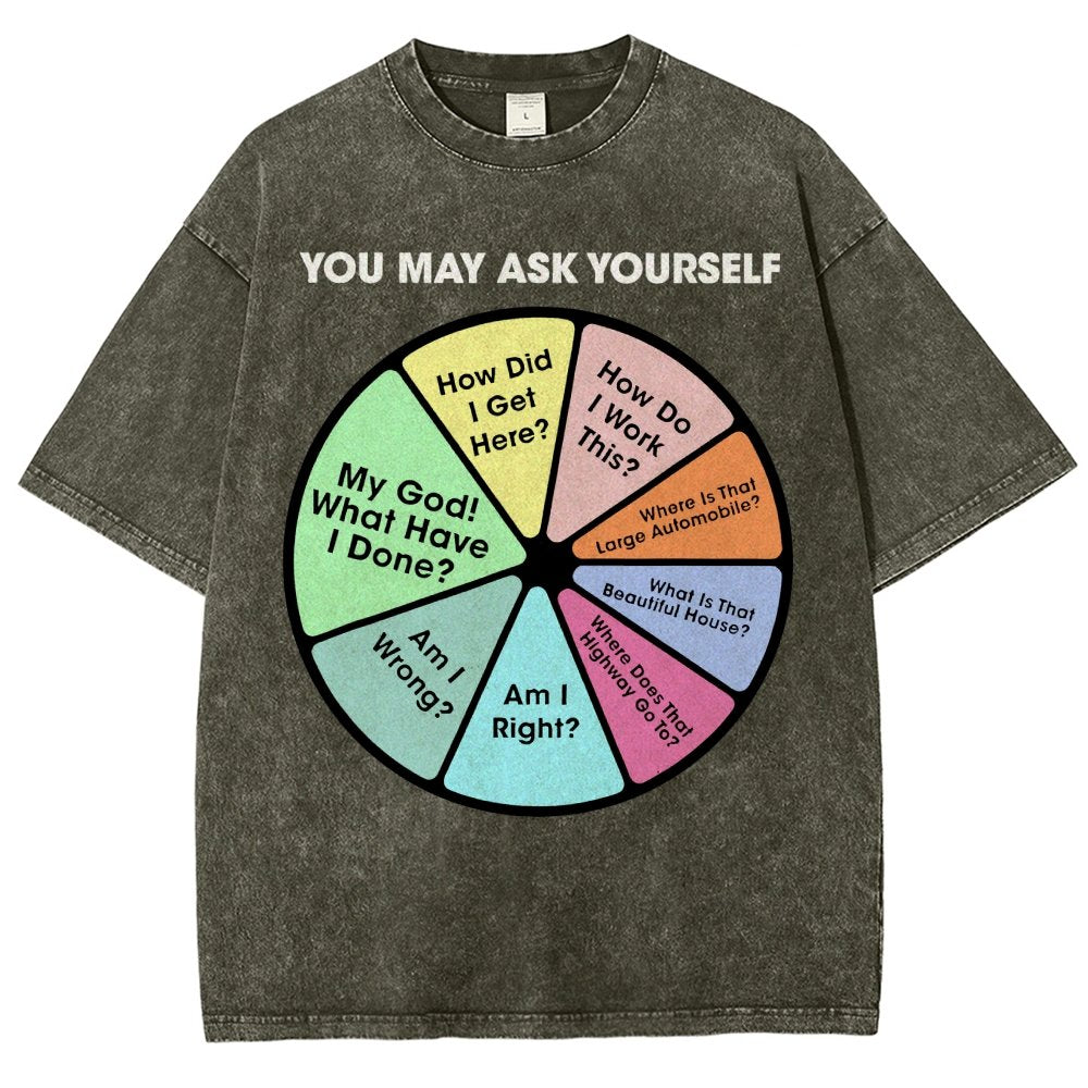 You May Ask Yourself Vintage Distressed T-shirt