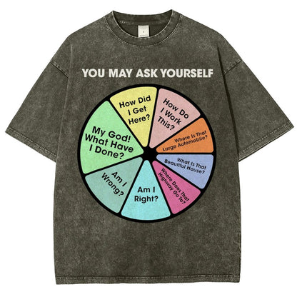 You May Ask Yourself Vintage Distressed T-shirt
