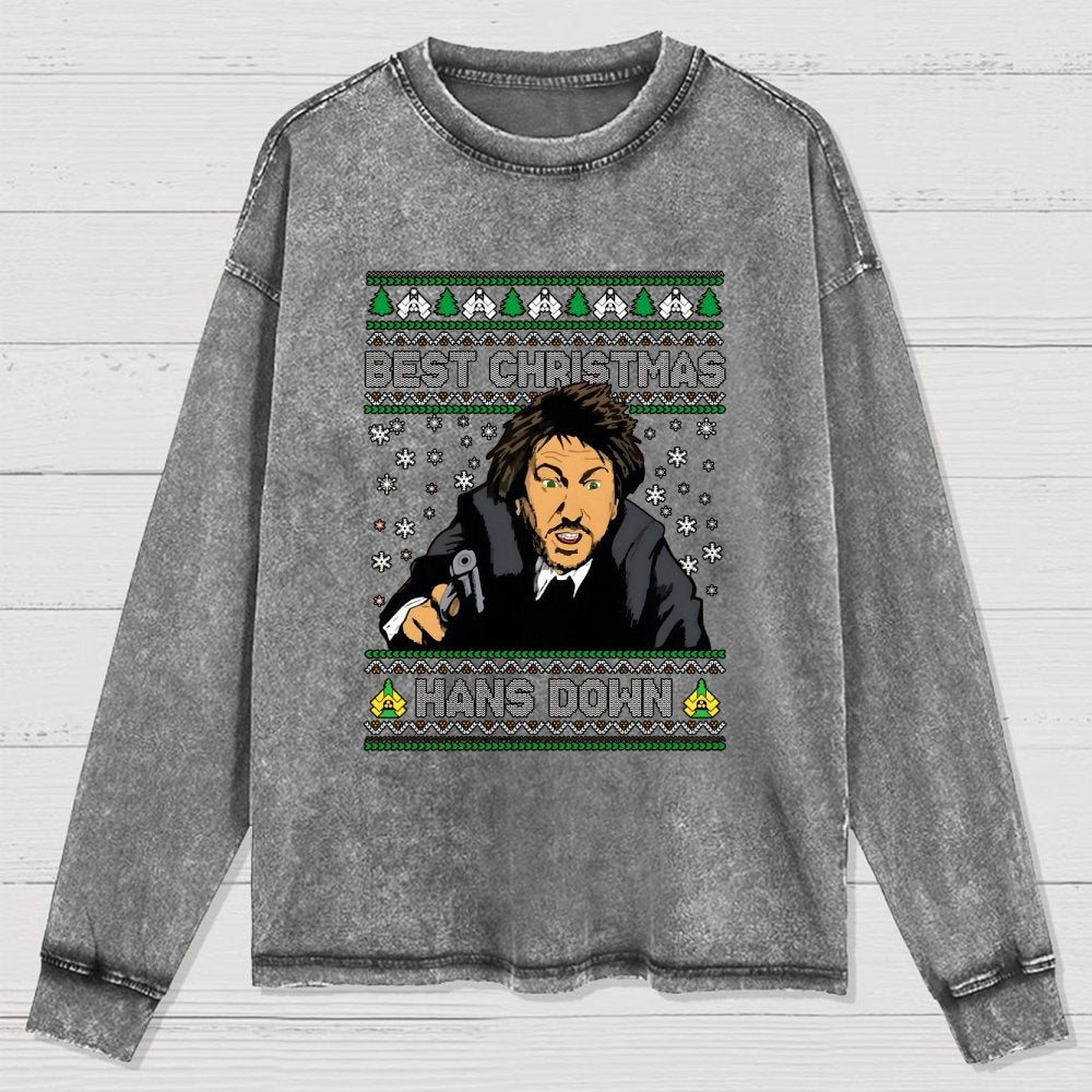 Best Christmas Hans Down Washed Long Sleeve Tee