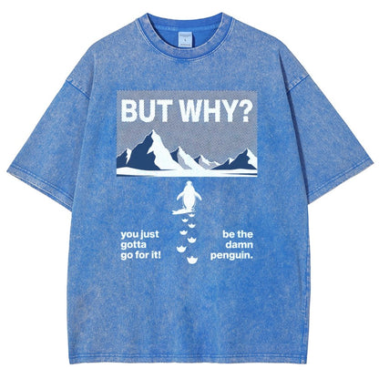 BUT WHY Vintage Distressed T-shirt
