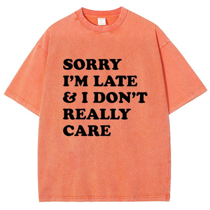 Sorry I'm Late Vintage Distressed T-shirt