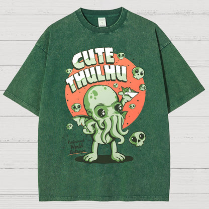 Cute Cthulhu Vintage Distressed T-shirt