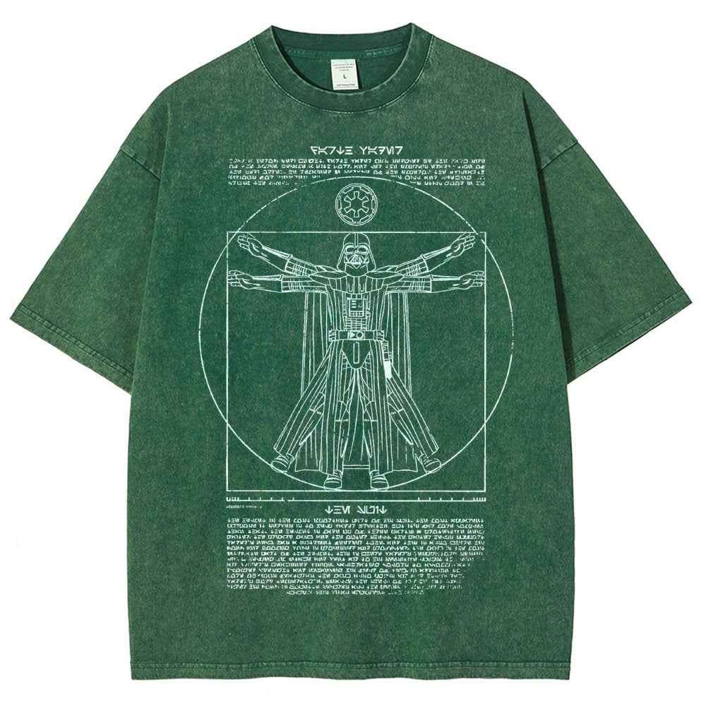 Vitruvian Darkside Vintage Distressed T-shirt