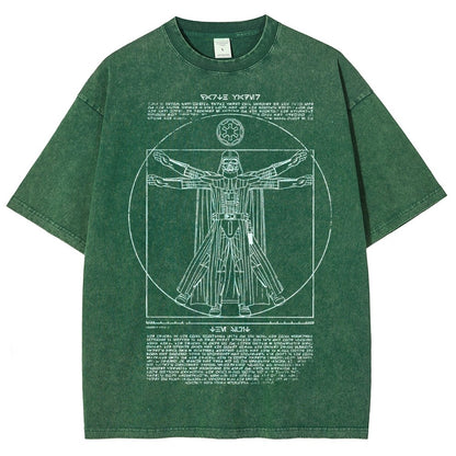 Vitruvian Darkside Vintage Distressed T-shirt