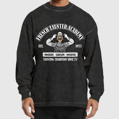 French Taunter Academy Washed Long Sleeve Tee