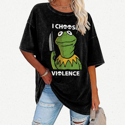I Choose Violence Vintage Distressed T-shirt