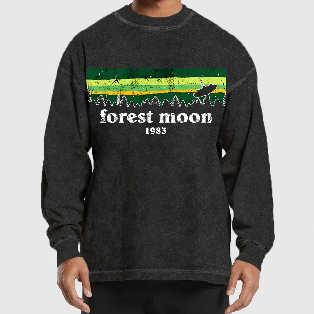 Vintage Forest Glade Washed Long Sleeve Tee