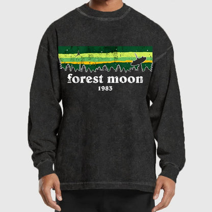 Vintage Forest Glade Washed Long Sleeve Tee