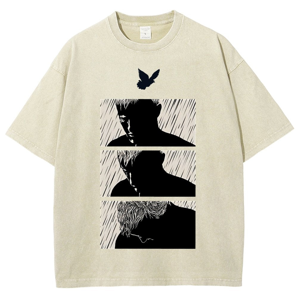 Ending White Vintage Distressed T-shirt