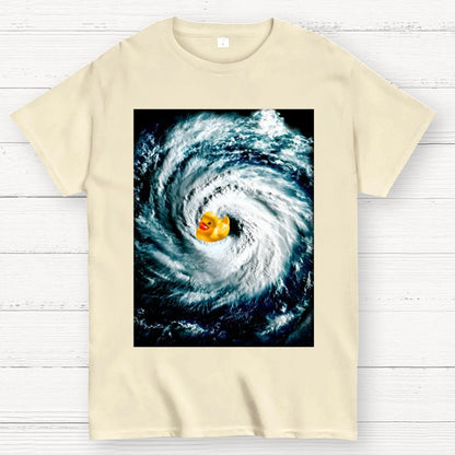 Rubber duck in Hurricane Geek T-Shirt