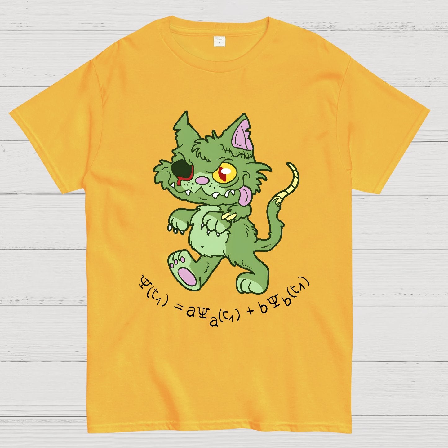 Schrödinger's Zombie Cat Geek T-Shirt