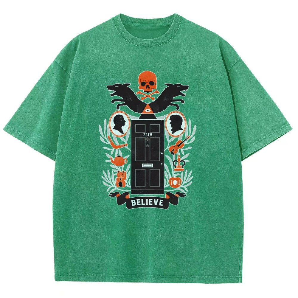 221b Elm St Vintage Distressed T-shirt