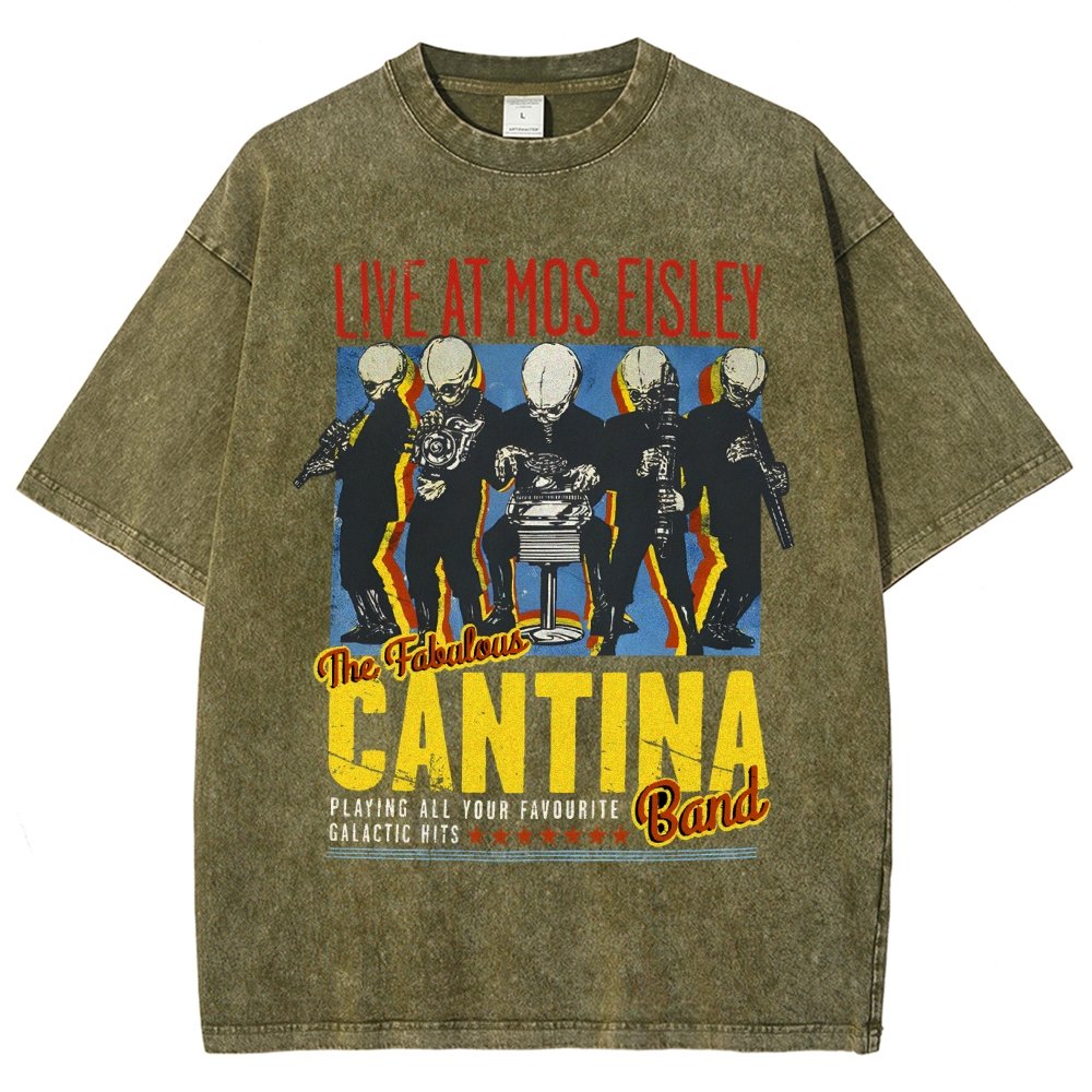 Space Band On Tour  Vintage Distressed T-shirt