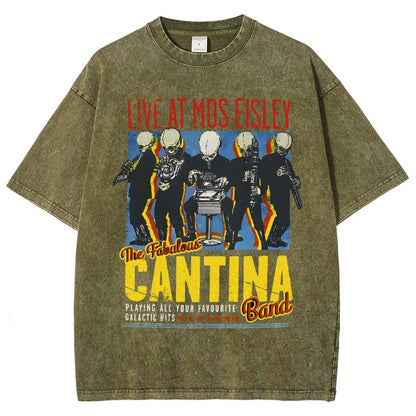 Space Band On Tour  Vintage Distressed T-shirt