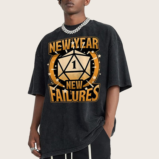 New Year New Failures Vintage Distressed T-shirt