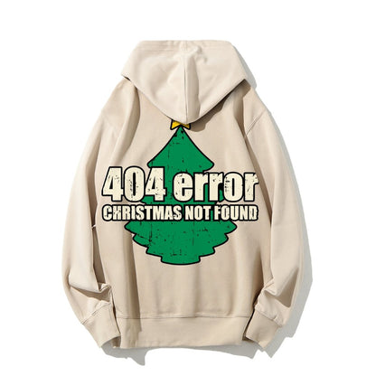 Error 404 Printed Back Cotton Hoodie
