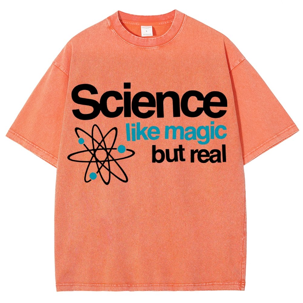 Science Like Magic But Real Vintage Distressed T-shirt