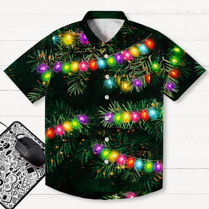 Christmas Art Decorative Light Print Geek Shirt