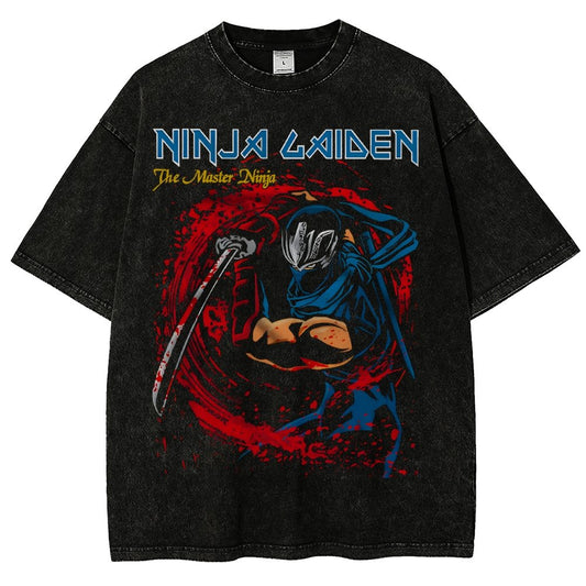 Super Ninja Vintage Distressed T-shirt