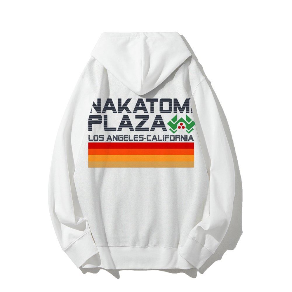 Retro Plaza Printed Back Unisex Cotton Hoodie