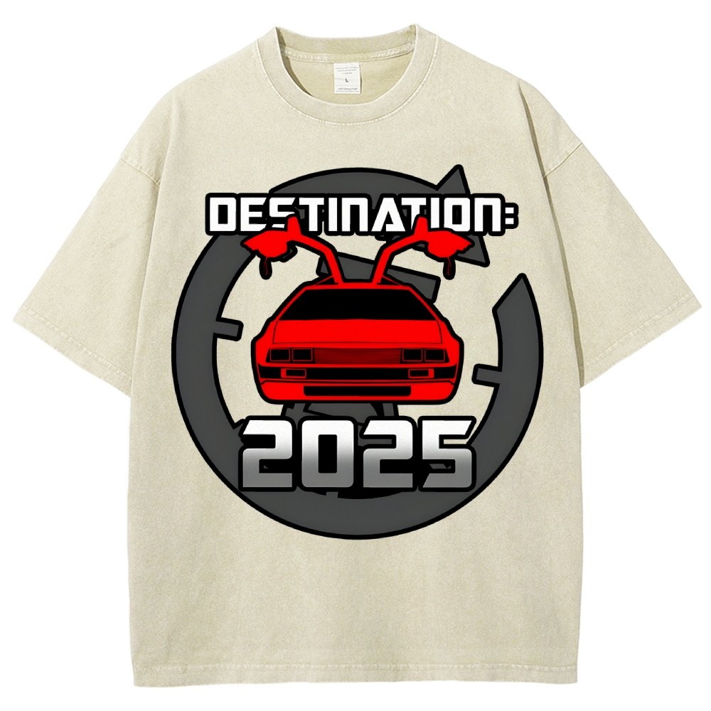 Cool 80's Sci-fi Inspired New Year Slogan Vintage Distressed T-shirt