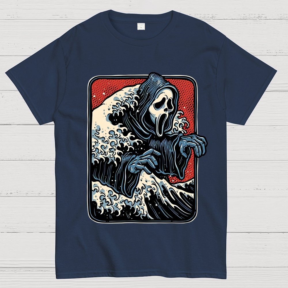 Ghost Wave Unisex Geek T-Shirt