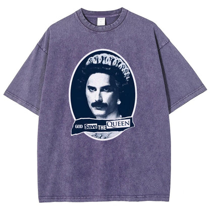 God Save The Queen Vintage Distressed T-shirt