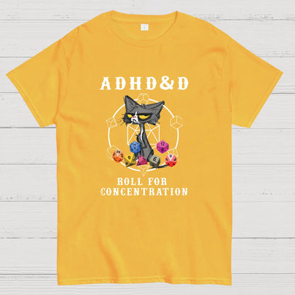 Adhd&Dnd Cat Geeky T-Shirt