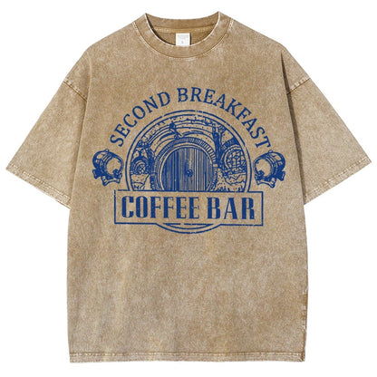 Extra Breakfast Coffee Vintage Distressed T-shirt