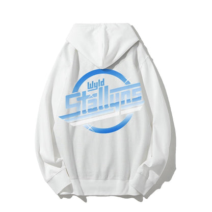 Wyld Stroke Printed Back Unisex Cotton Hoodie