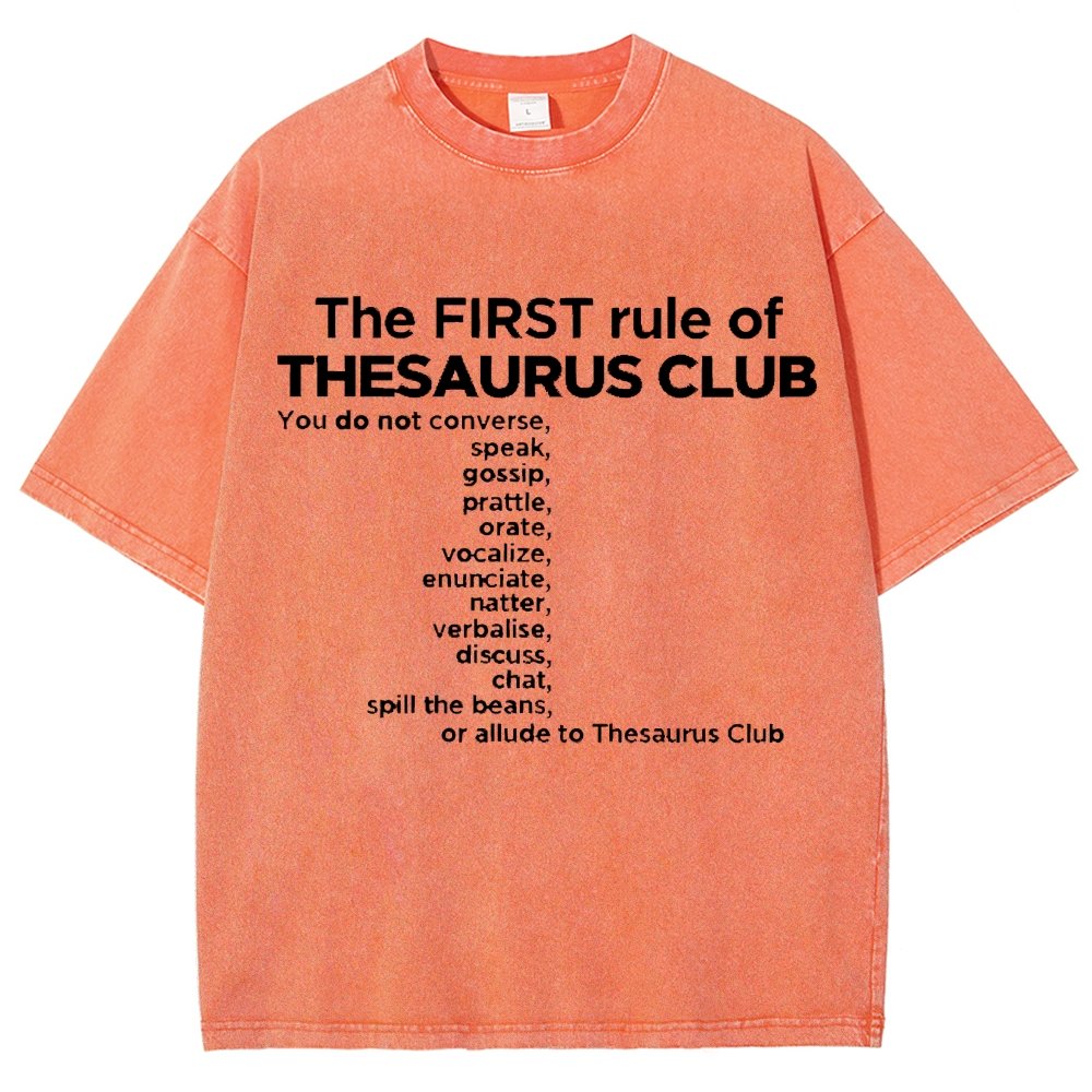 Thesaurus Club Confidential Vintage Distressed T-shirt