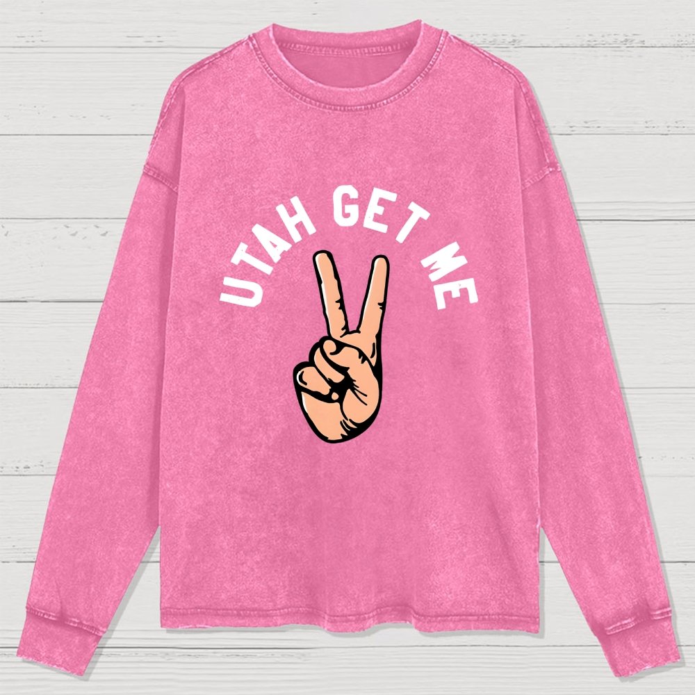 Utah Get Me Two Washed Long Sleeve Tee