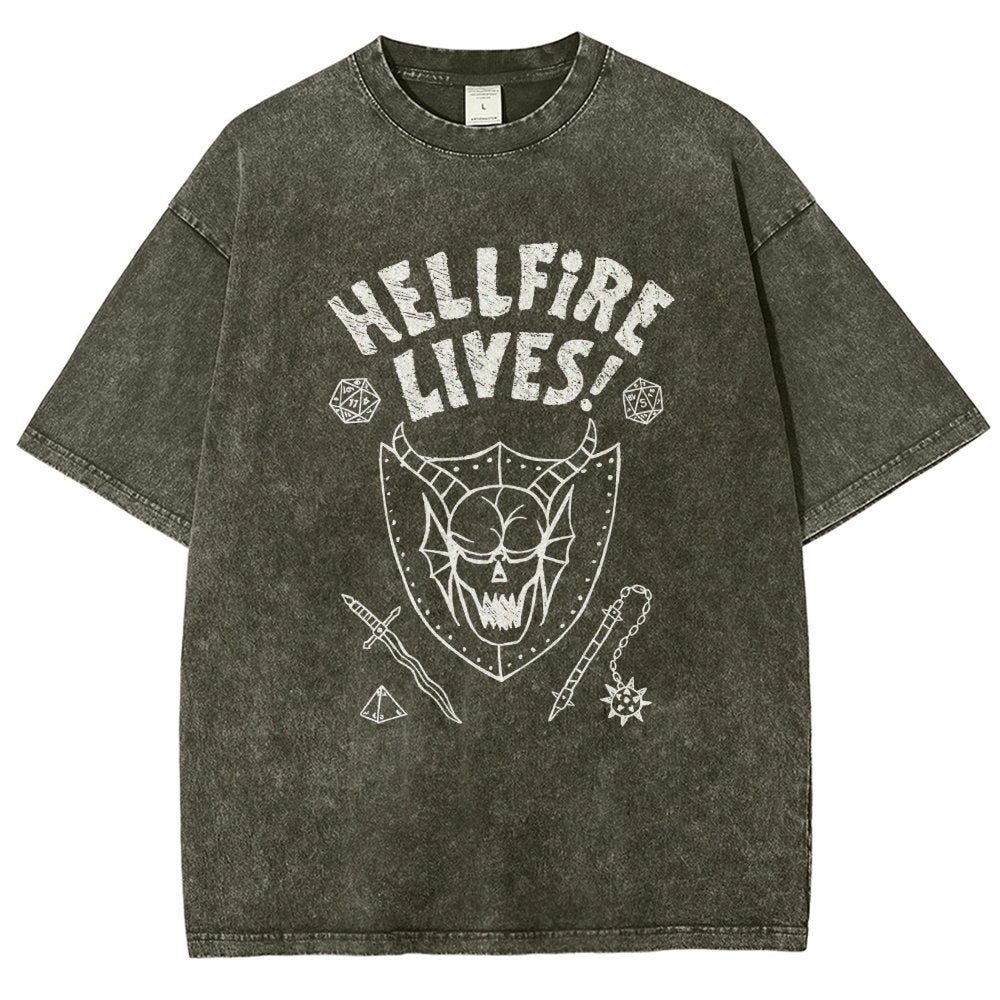 Hellfire Lives Vintage Distressed T-shirt