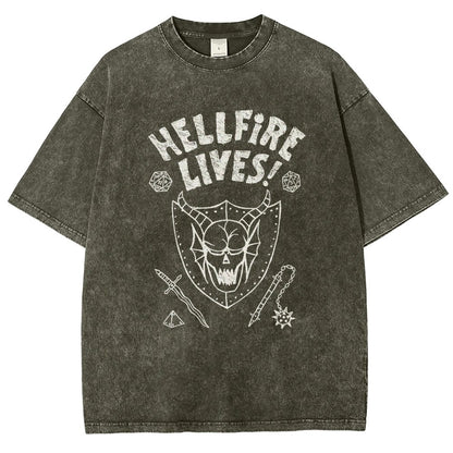 Hellfire Lives Vintage Distressed T-shirt