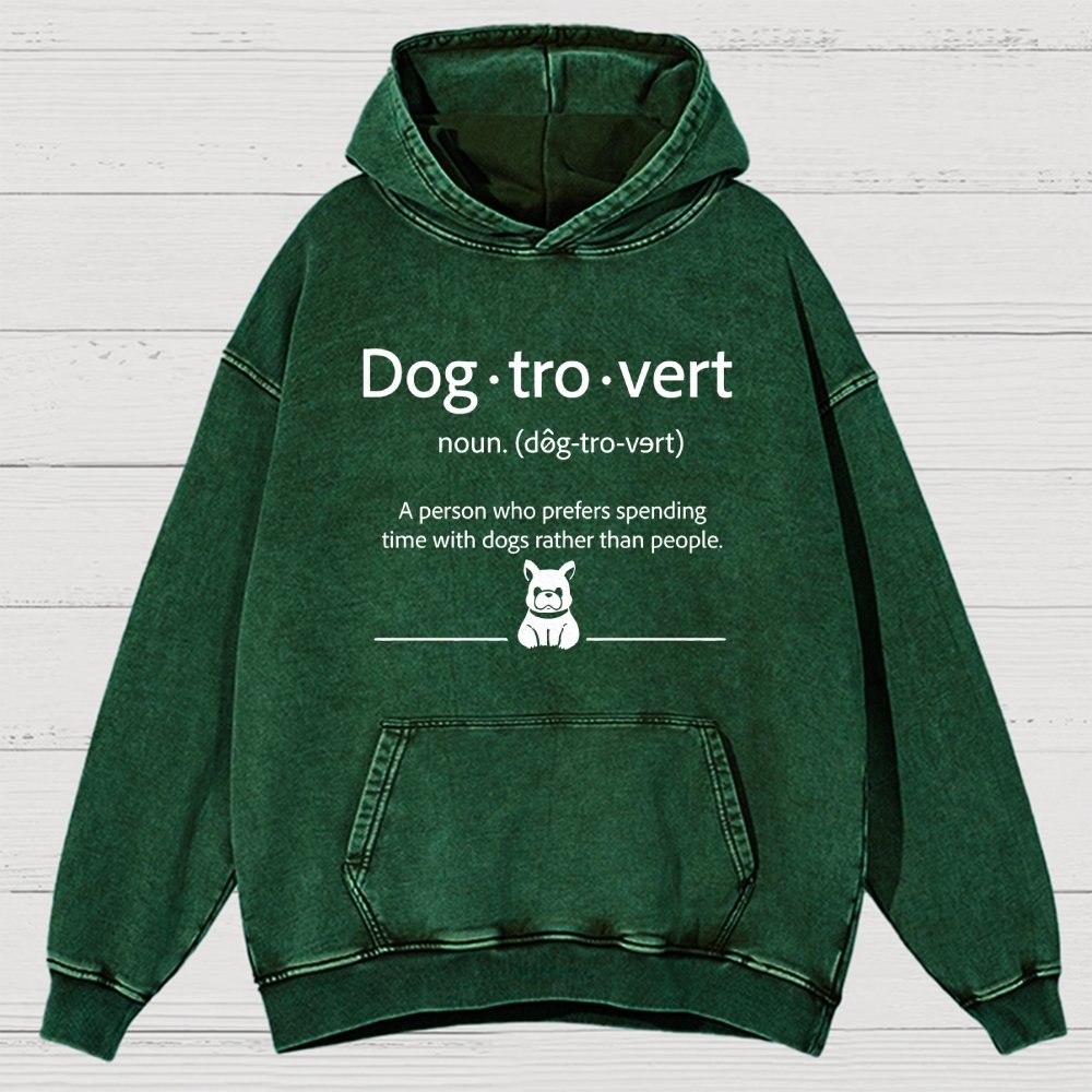 Dog-Tro-World Vintage Distressed Hoodie