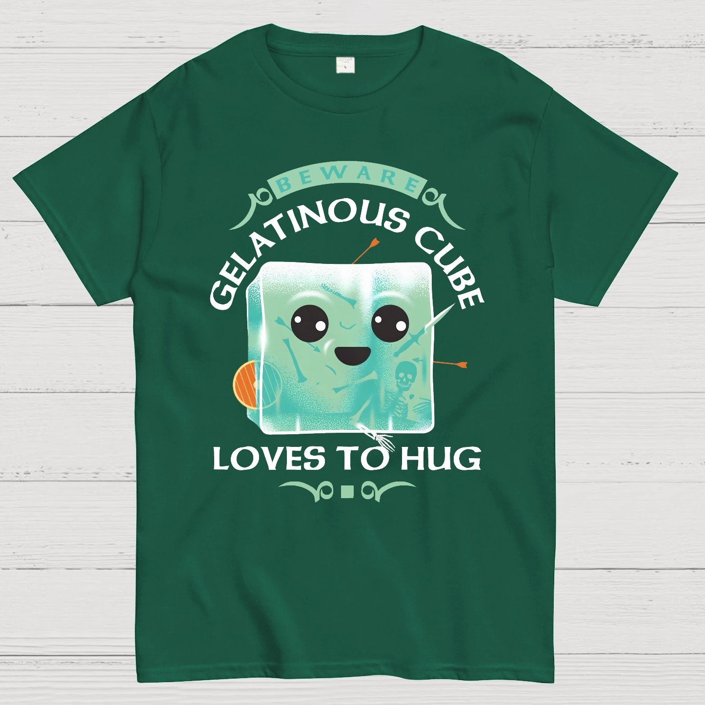 Gelatinous Cube Loves To Hug Geek T-Shirt