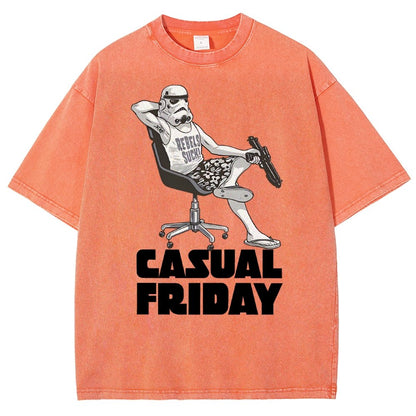 Casual Friday Vintage Distressed T-shirt