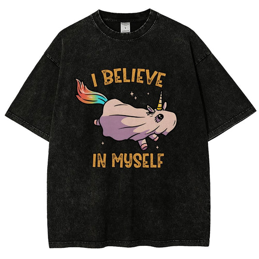 I Believe In Myself Vintage Distressed T-shirt
