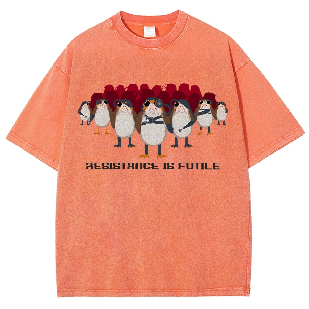 Resistance is Futile Vintage Distressed T-shirt