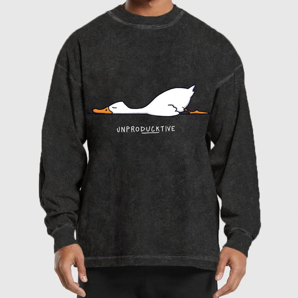 Mood Of The Day Washed Long Sleeve Tee