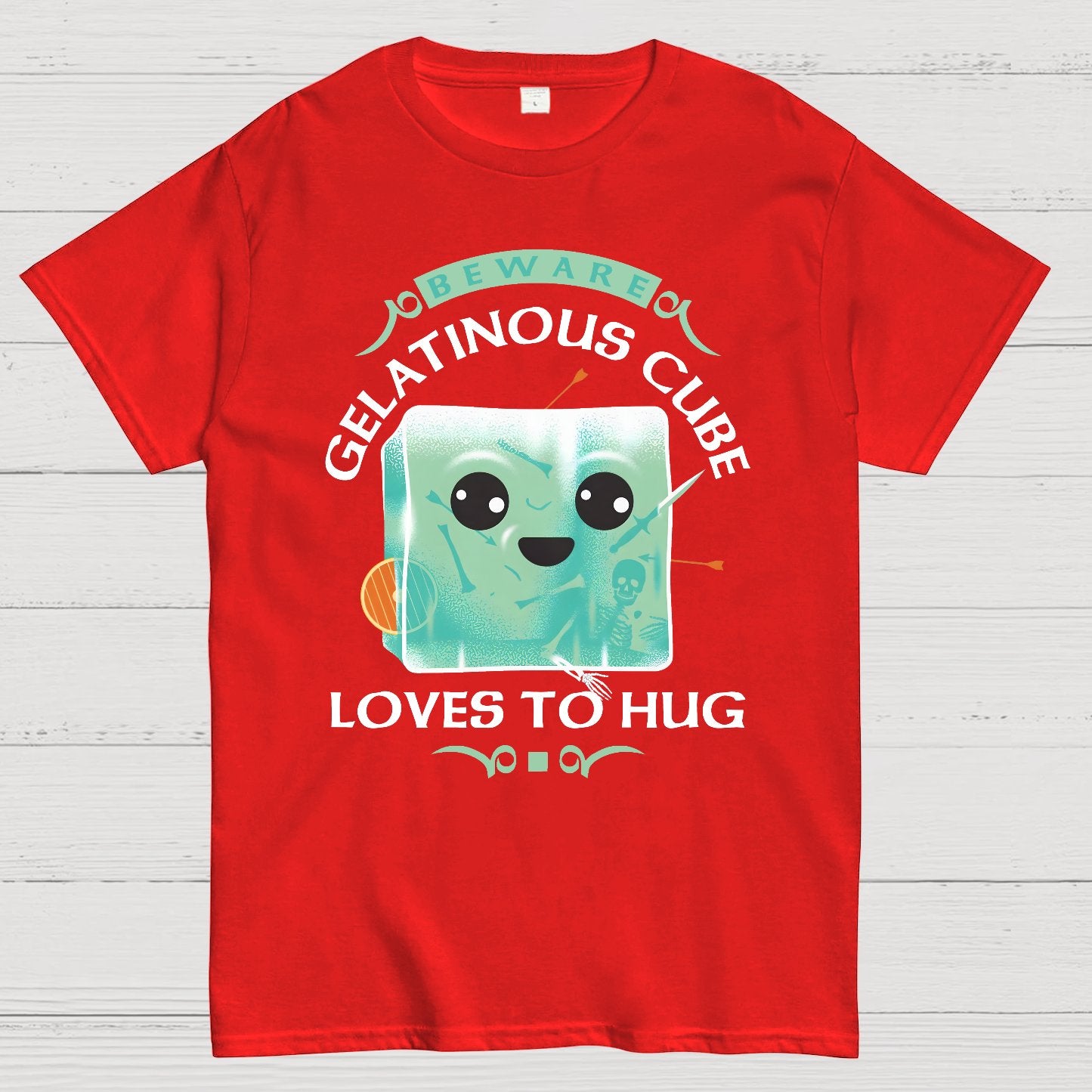 Gelatinous Cube Loves To Hug Geek T-Shirt