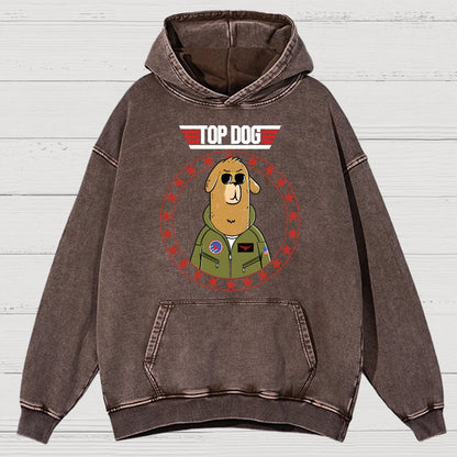 Top Dog!Vintage Distressed Hoodie